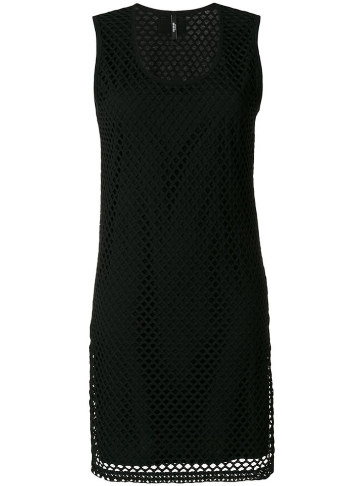 Versus Mesh Panel Tank Dress - Black