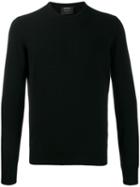 Dell'oglio Crew-neck Cashmere Sweater - Black