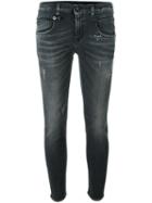 R13 - 'boy' Skinny Jeans - Women - Cotton/polyester/spandex/elastane - 25, Black, Cotton/polyester/spandex/elastane