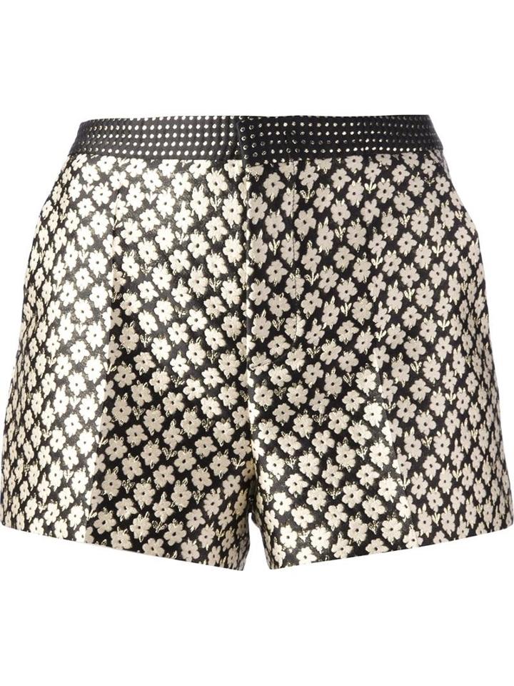 Red Valentino Floral Print Shorts
