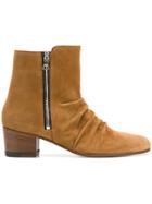 Amiri Stacked Ankle Boots - Brown