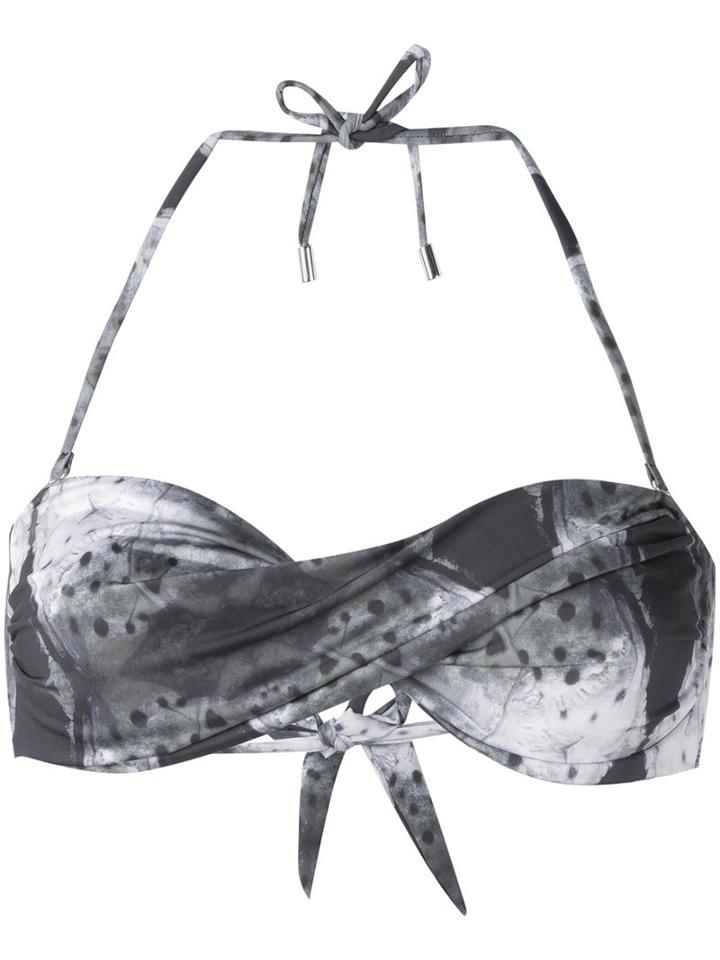 Mona - 'luna' Bandeau Bikini Top - Women - Polyester/spandex/elastane - M, Green, Polyester/spandex/elastane