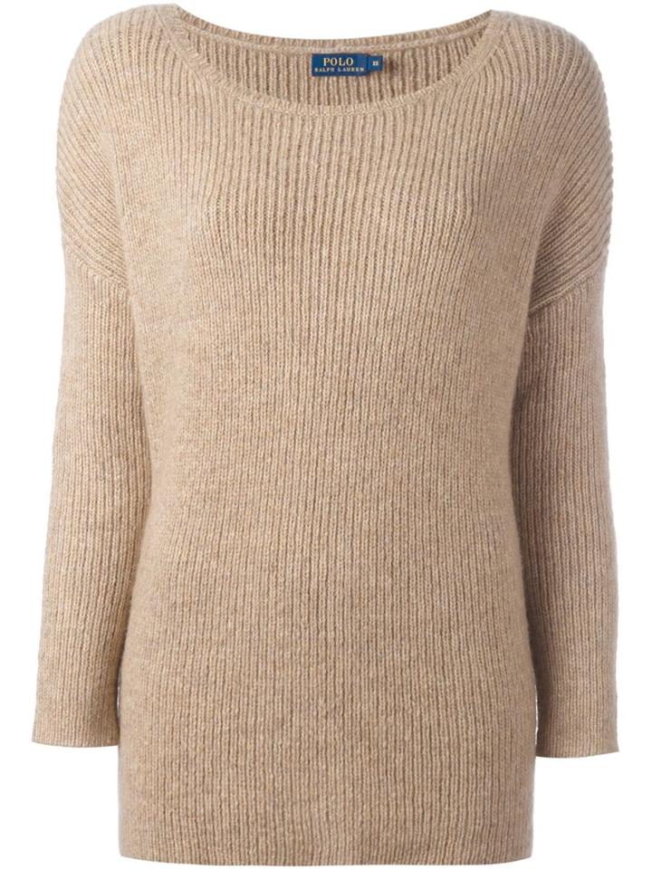 Polo Ralph Lauren Ribbed Jumper, Women's, Size: Small, Nude/neutrals, Nylon/wool/alpaca