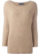 Polo Ralph Lauren Ribbed Jumper, Women's, Size: Small, Nude/neutrals, Nylon/wool/alpaca