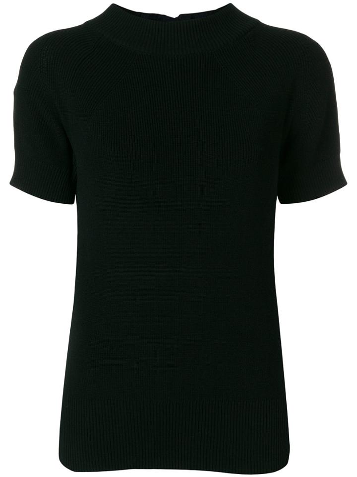 Sacai Back Zip Detail Blouse - Black