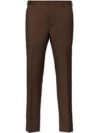 Prada Wool And Mohair Trousers - Brown