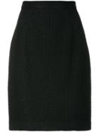Krizia Pre-owned Straight Skirt - Black