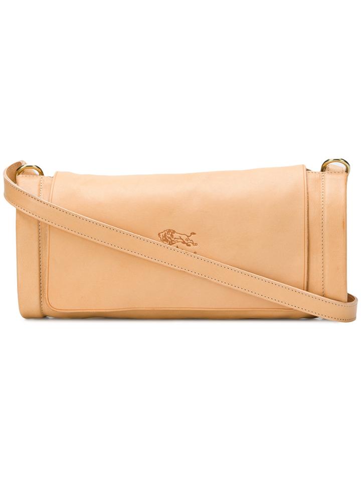 Il Bisonte Embossed Logo Cross-body Bag - Nude & Neutrals