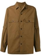 Lemaire - Detachable Sleeve Shirt - Men - Cotton - 52, Brown, Cotton