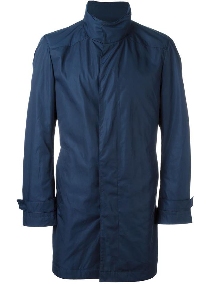 Boss Hugo Boss 'the Partner' Parka, Men's, Size: 52, Blue, Polyester/polyurethane/acetate/viscose