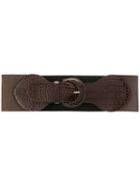High By Claire Campbell Embossed Belt - Brown