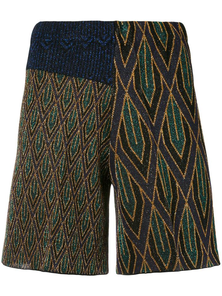 Circus Hotel - Geometric Pattern Shorts - Women - Viscose/polyester - 42, Viscose/polyester