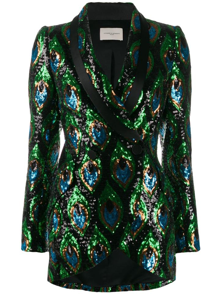 Giuseppe Di Morabito Sequinned Tuxedo Jacket - Black