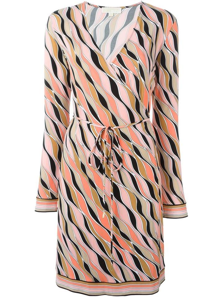 Michael Michael Kors Printed Wrap Dress