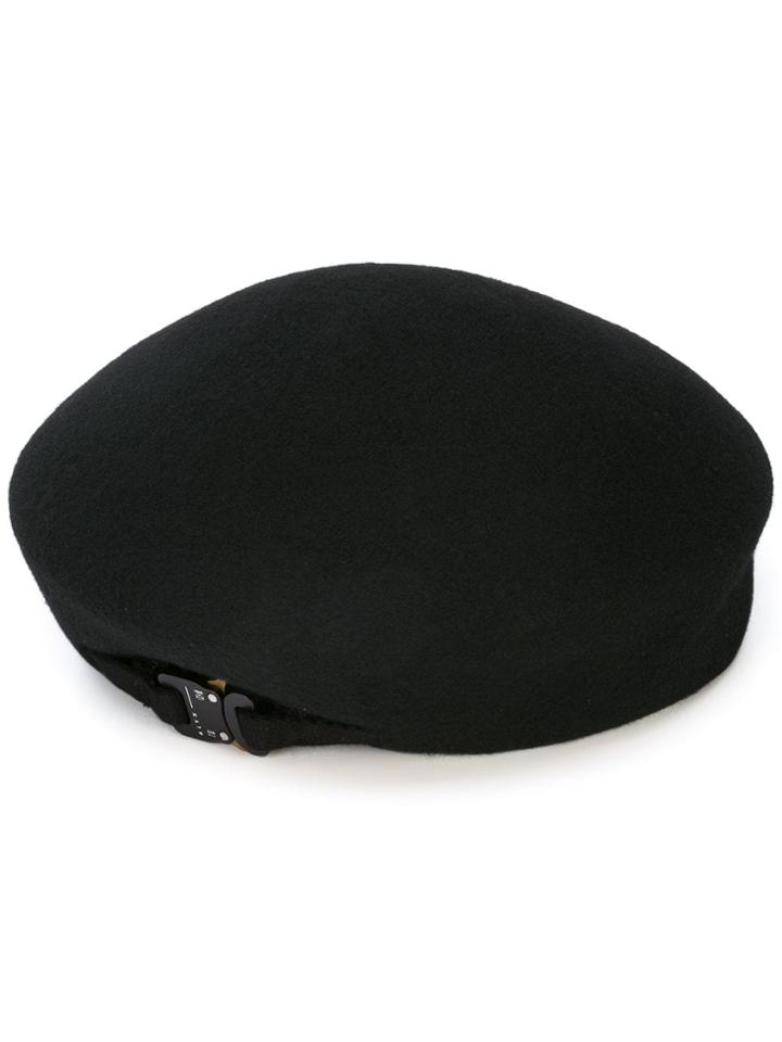 Alyx Buckle Detail Beret - Black