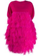 Gianluca Capannolo Short Feather Dress - Pink