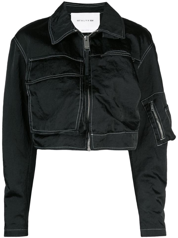 1017 Alyx 9sm Cropped Multi-pocket Jacket - Black