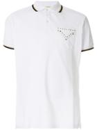 Versace Jeans Studded Chest Pocket Polo Shirt - White