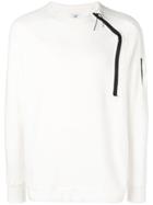 Cp Company Zip Detail Sweatshirt - White