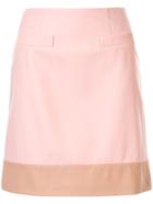 Paule Ka Colour Block Skirt - Pink