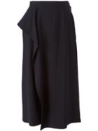 Comme Des Garcons Vintage Draped Front Midi Skirt