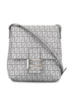 Fendi Pre-owned Zucchino Pattern Shoulder Bag - Grey