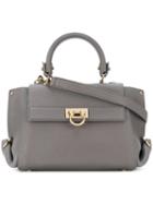 Salvatore Ferragamo - Mini Tote Bag - Women - Leather - One Size, Grey, Leather