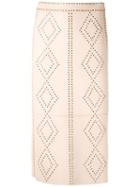 Nk Mestico Lia Leather Skirt - Pink