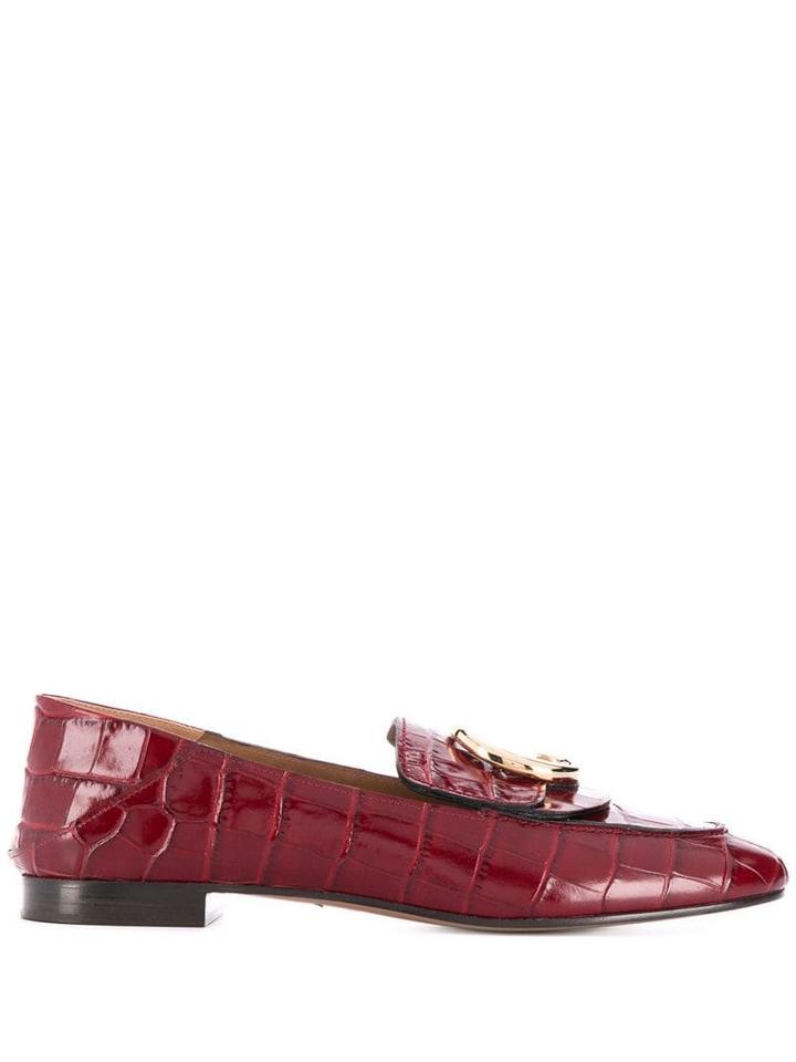Chloé Monogram Loafer - Red