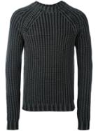 Tod's Ribbed Knit Jumper, Men's, Size: Large, Grey, Merino