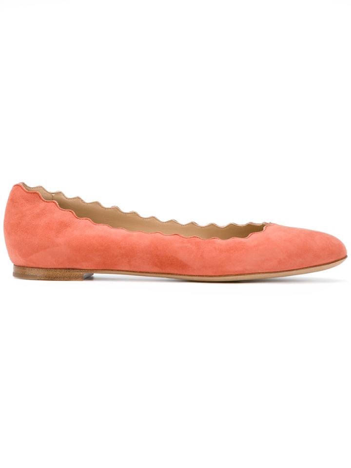 Chloé Lauren Ballerinas - Pink & Purple