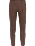 Egrey Slim Cropped Trousers - Brown