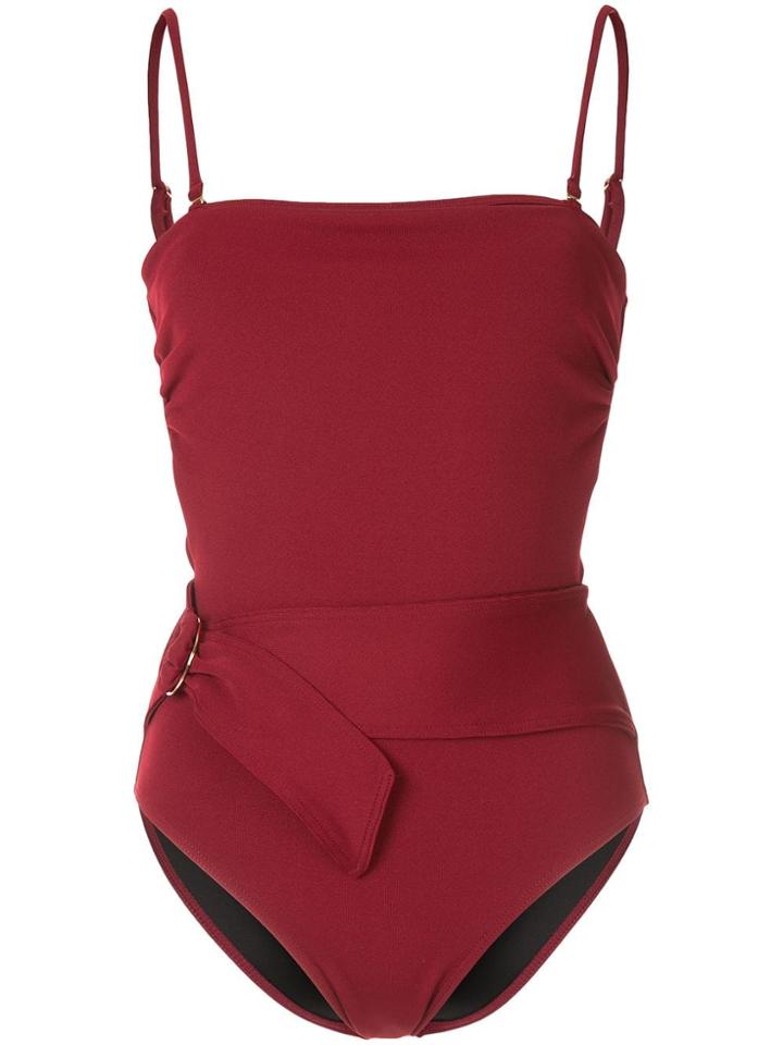 Suboo Belted Swimsuit - Red