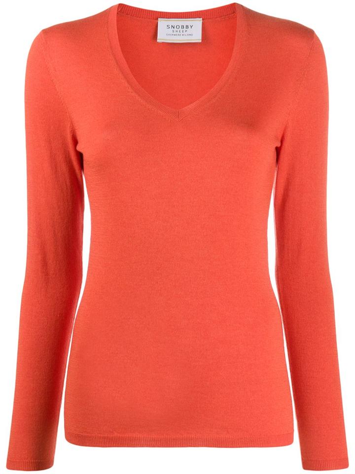 Snobby Sheep Brigitte Slim-fit Jumper - Orange