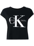 Calvin Klein Jeans Logo T-shirt, Women's, Size: Medium, Black, Cotton