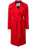 Vivienne Westwood Oversized Lapel Belted Coat - Red