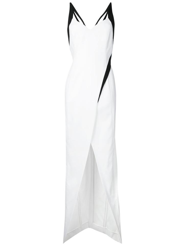 Mugler - Cut Out Gown - Women - Polyester/spandex/elastane/viscose - 38, White, Polyester/spandex/elastane/viscose
