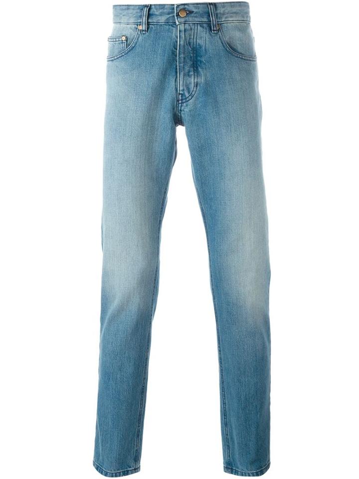 Ami Alexandre Mattiussi Straight Leg Jeans, Men's, Size: 35, Blue, Cotton