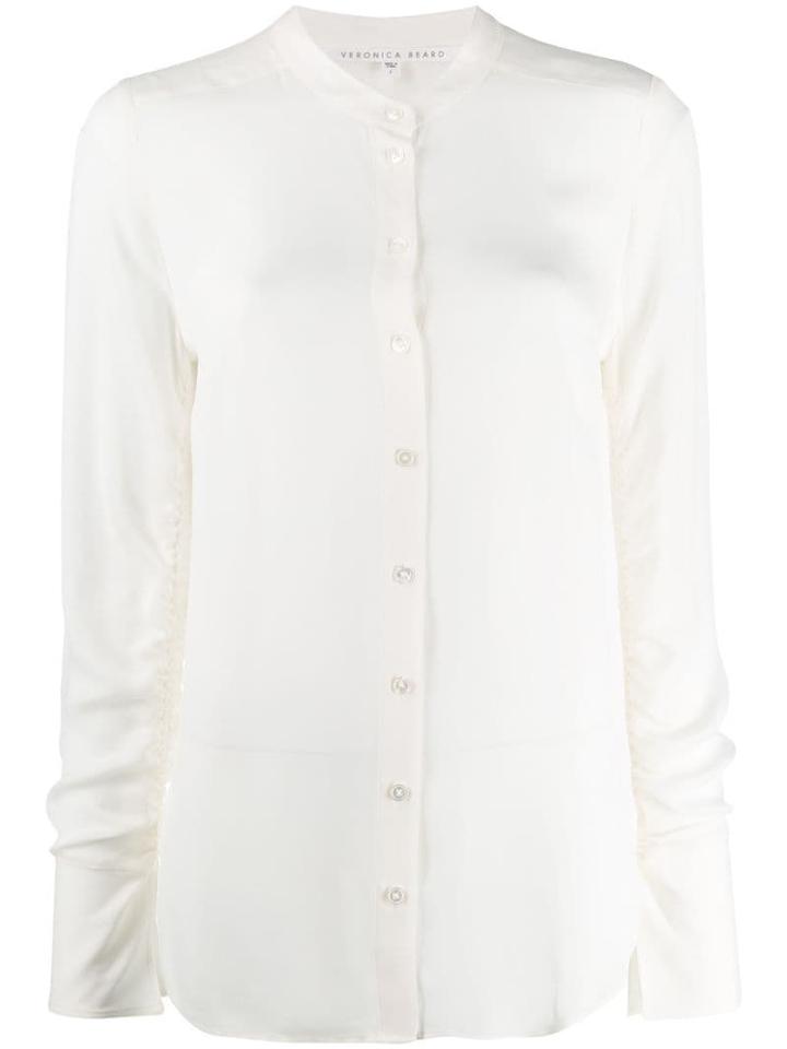 Veronica Beard Round Neck Blouse - White