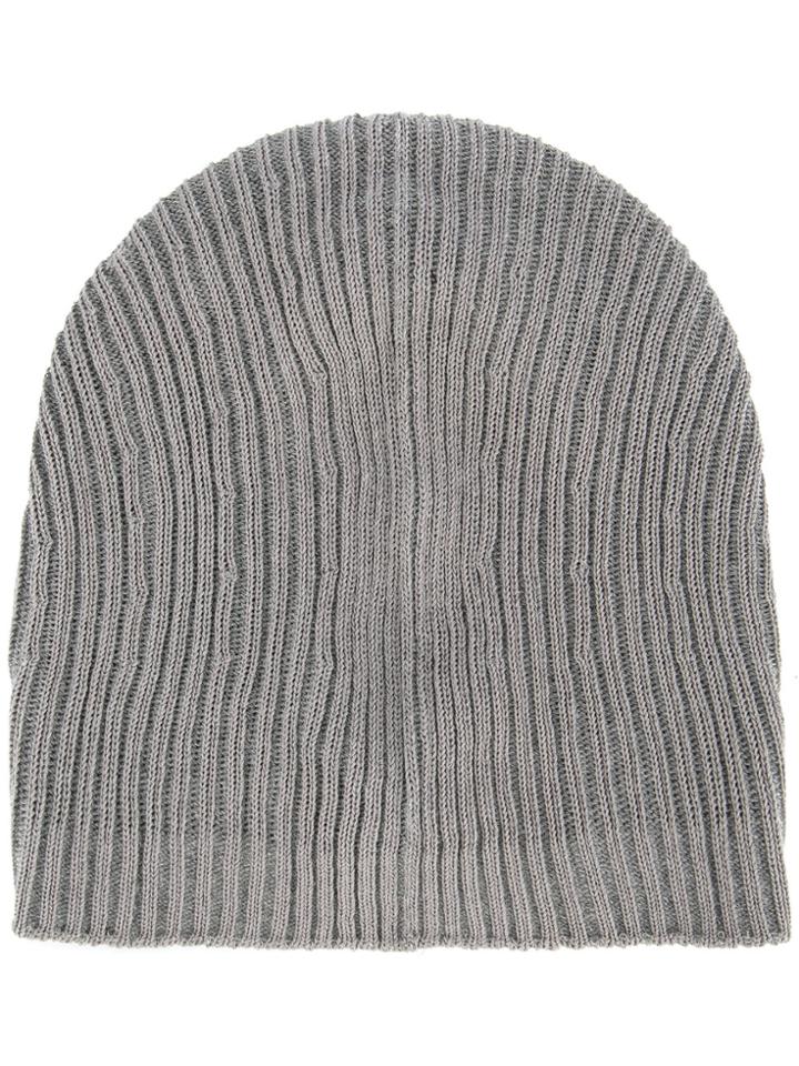 Julius Ribbed Beanie - Grey
