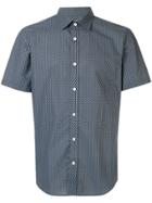 Gieves & Hawkes Short Sleeved Cotton Shirt - Blue