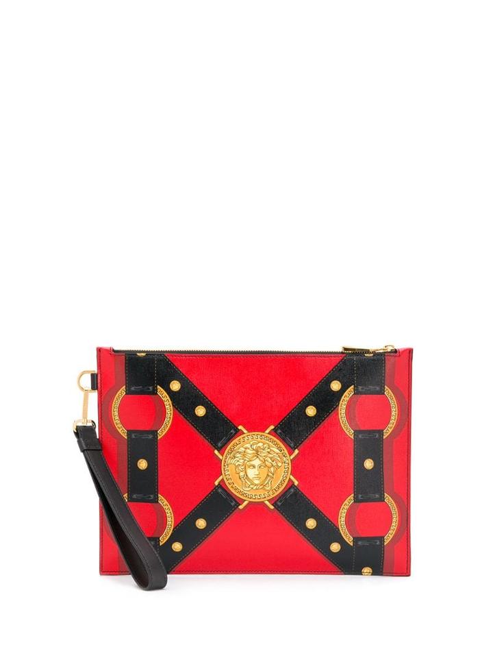 Versace Bondage Large Pouch - Red