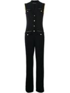 Rossella Jardini Flared Jumpsuit, Women's, Size: 44, Black, Silk/polyester