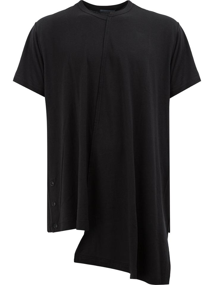 Yohji Yamamoto Asymmetric Hem T-shirt - Black
