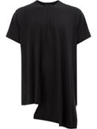 Yohji Yamamoto Asymmetric Hem T-shirt - Black