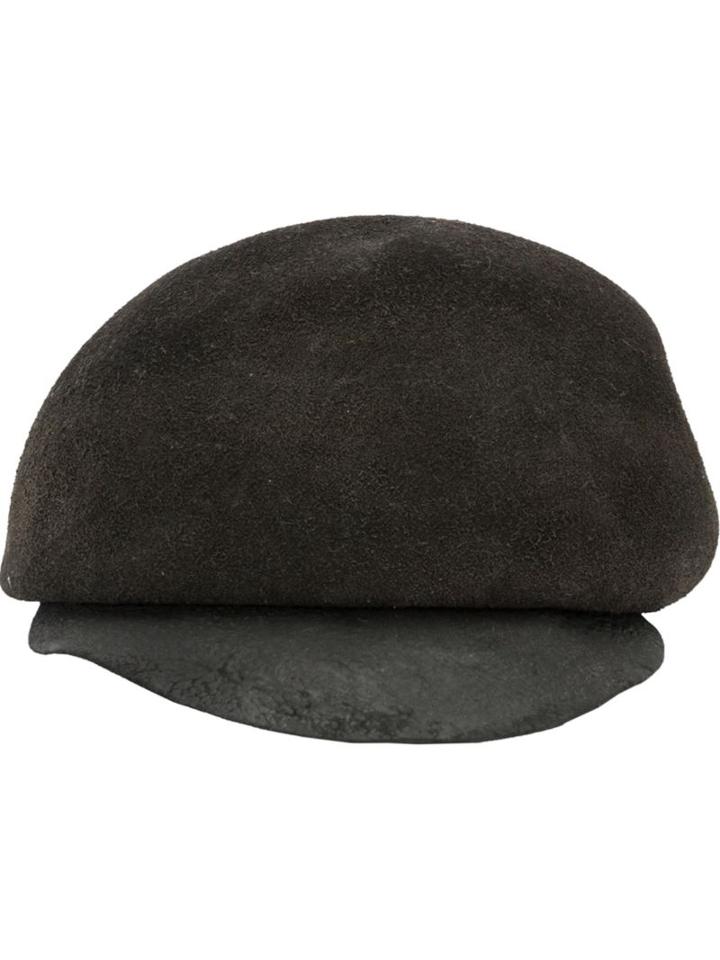 Horisaki Design & Handel Suede Beret, Men's, Size: Medium, Black, Suede