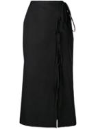 Brock Collection Wrap Midi Skirt - Black
