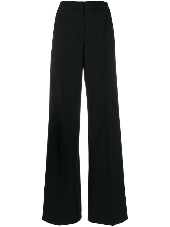 Dolce & Gabbana Contrasting Side Panel Wide Leg Trousers - Black