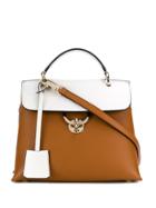 Salvatore Ferragamo Gancini Top Handle Bag - Brown