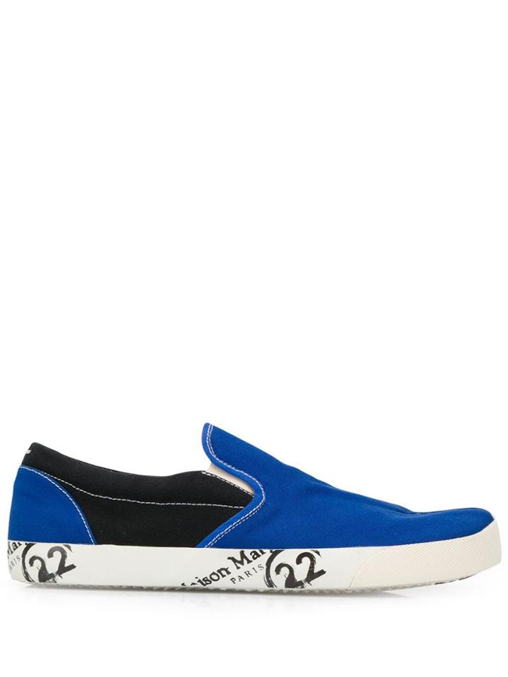 Maison Margiela Tabi Slip-on Sneakers - Blue
